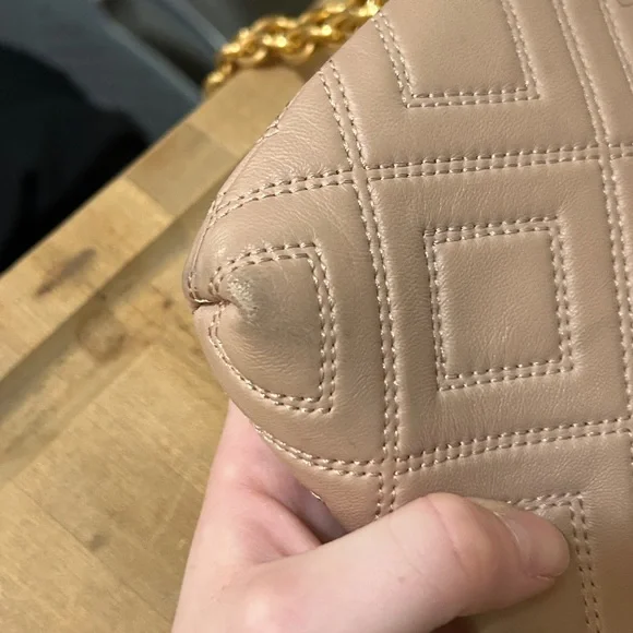 Tory Burch Fleming Crossbody Soft Leather Bag/Clutch in New Mink color - Picture 12 of 12